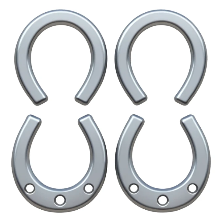 Tiny set of horseshoes  sticker