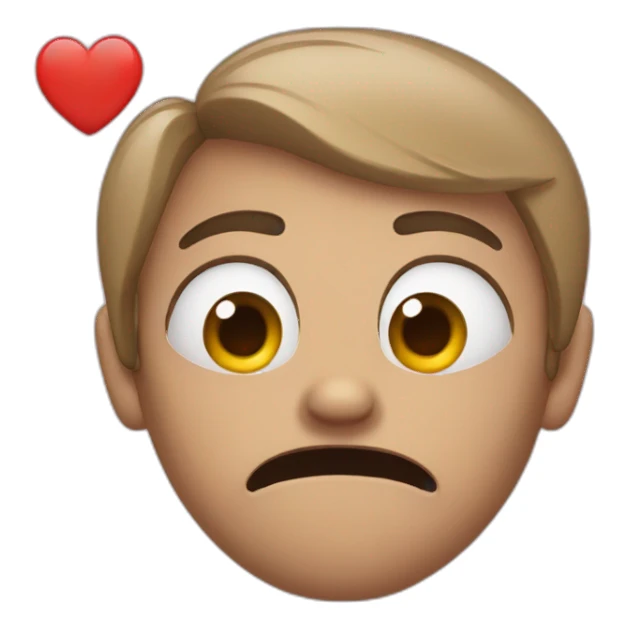 crying with heart eyes sticker