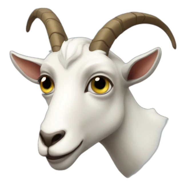 alien goat sticker