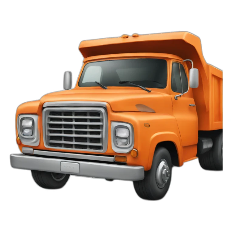 orange truck sticker