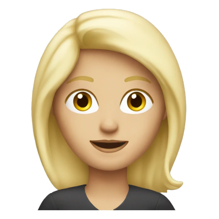 blonde lady driving  sticker