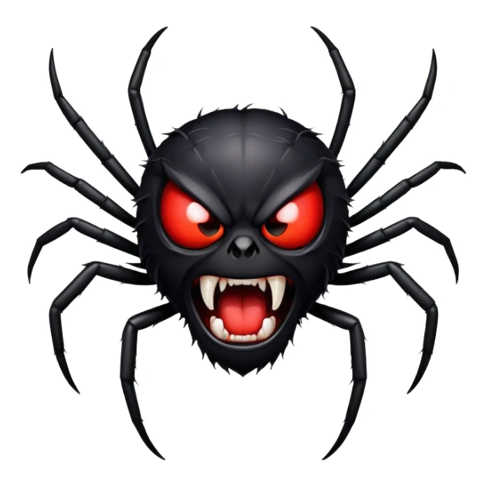 angry spider sticker