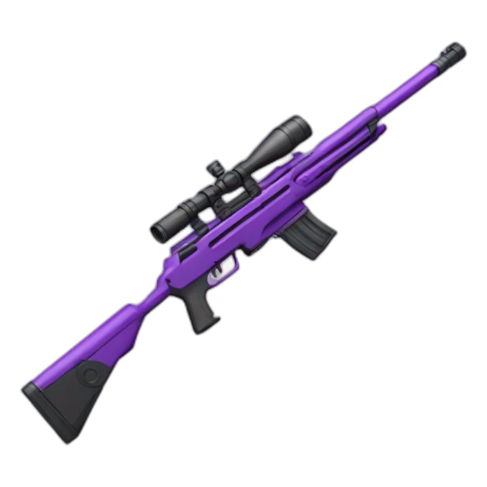 PURPLE sniper rifle sticker
