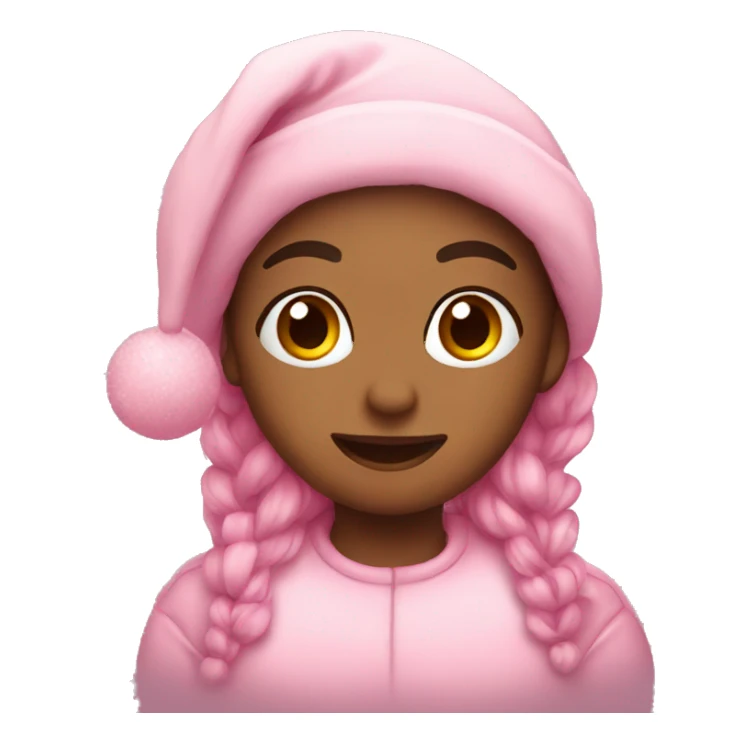 Cute pink christmas sticker