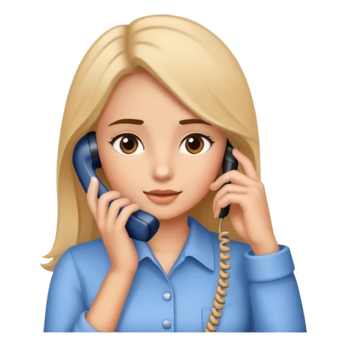 Girl on the phone  sticker
