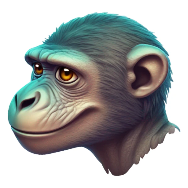 monkey dreaming a trex sticker