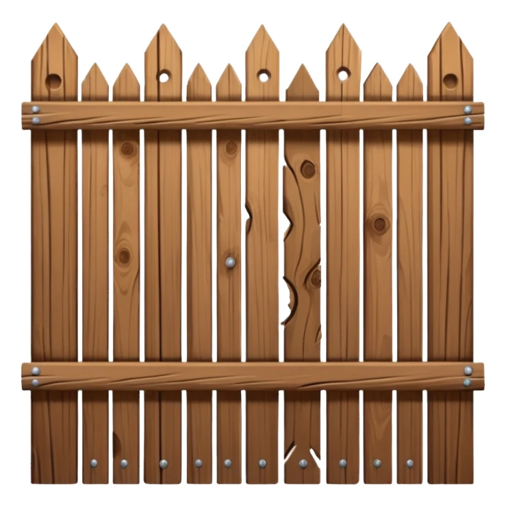brown Fence sticker