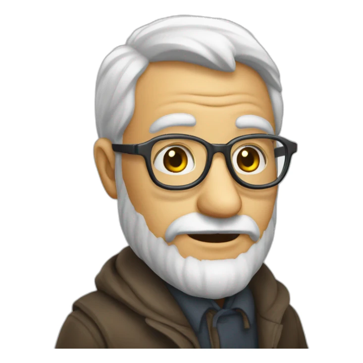 Un nain avec des lunettes sticker