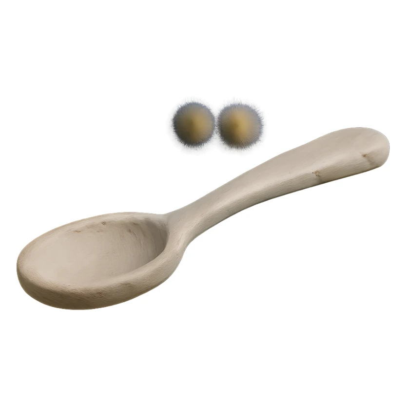 a claymation object of a spoon sticker