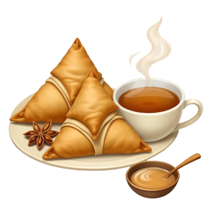 samosa and Chai (TEA) sticker