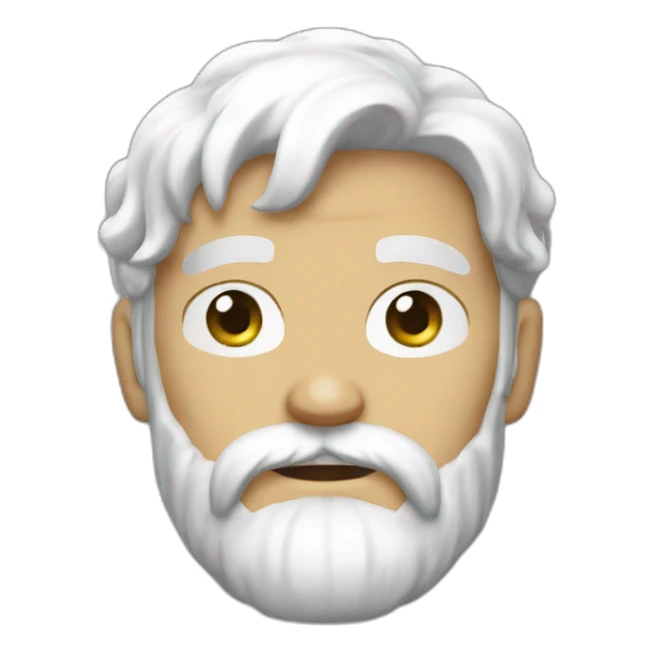 Barbe blanche one piece sticker