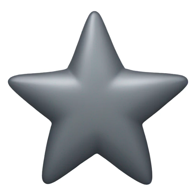 Estrela cinza sticker