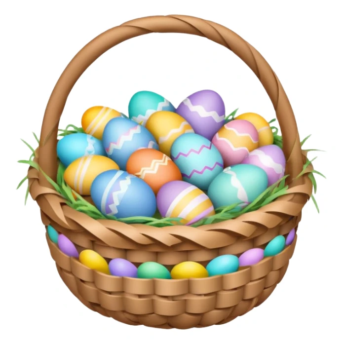 easter egg basket sticker