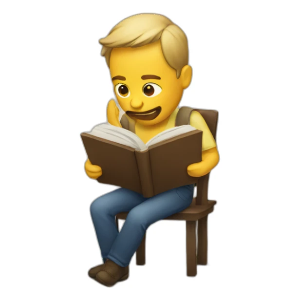 men reading sticker