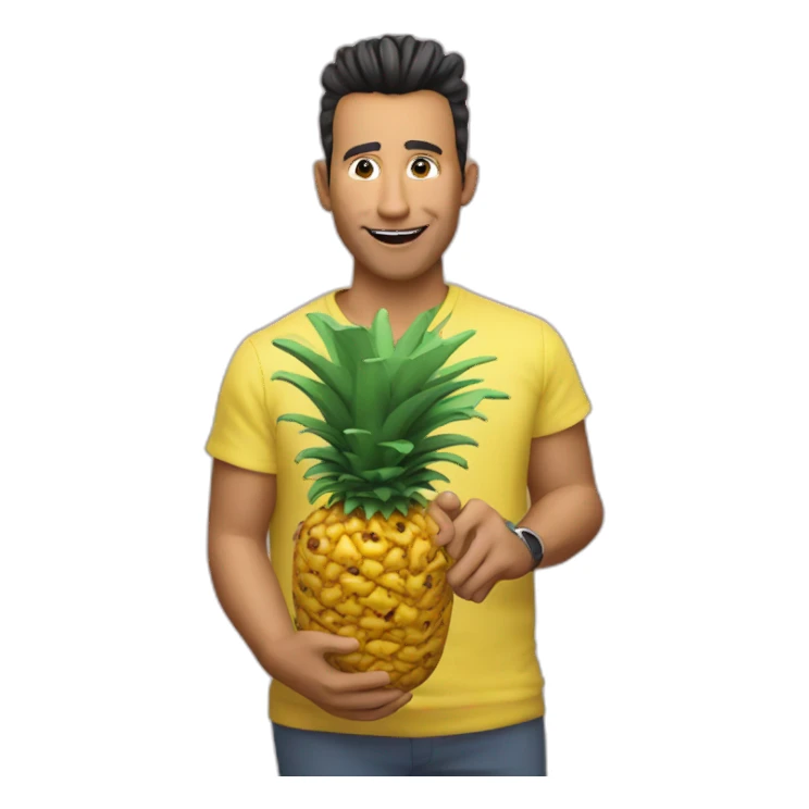 pen pineapple apple pen sticker