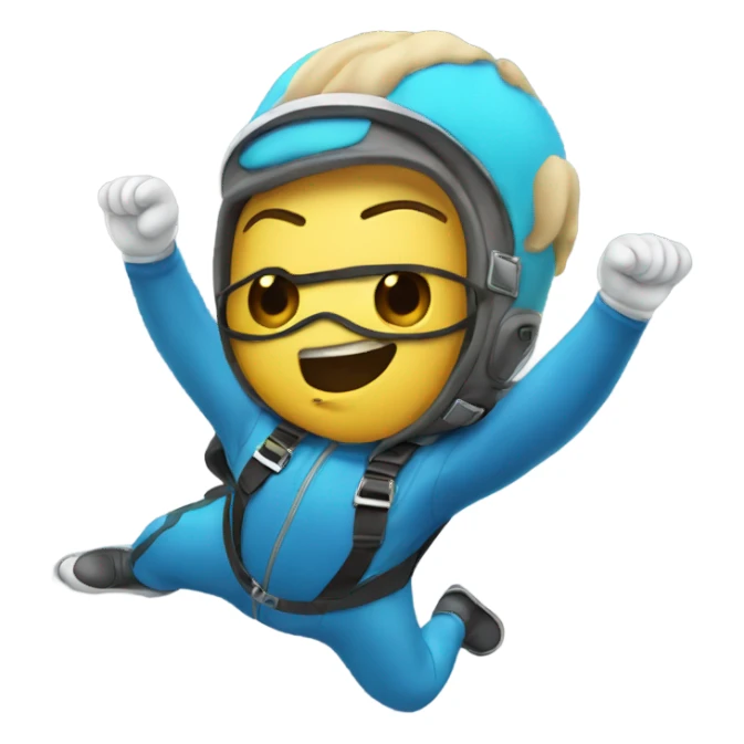 Platapus skydiving sticker