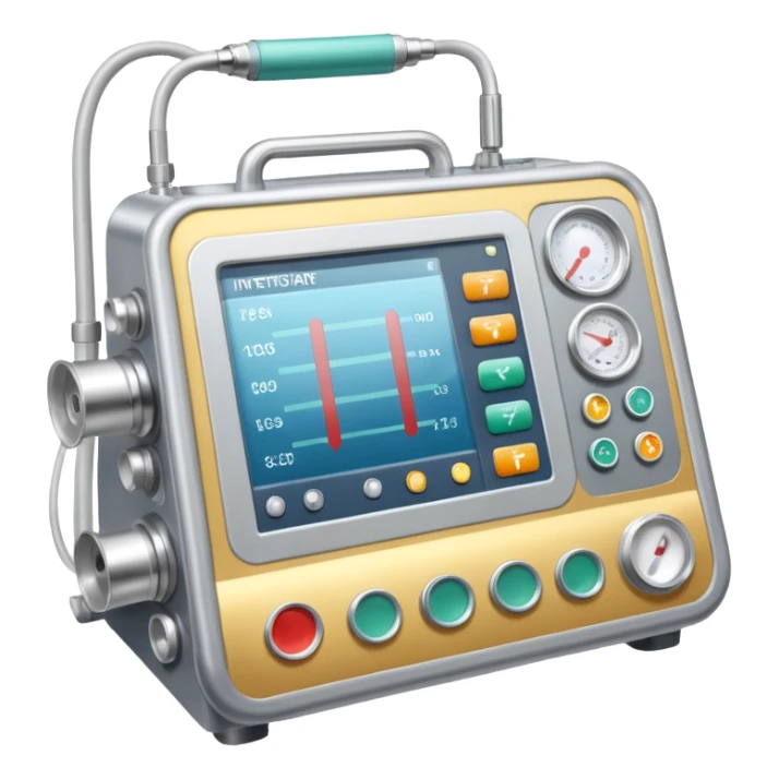 Intensive care hospital ventilator  sticker