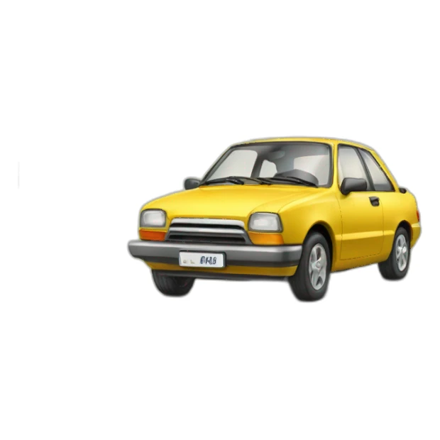 Voiture poussin sticker