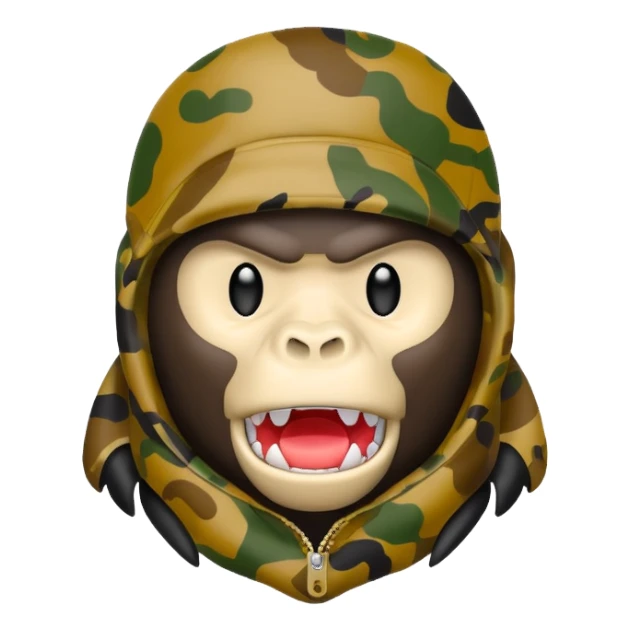 Сделай логотип Bape sticker