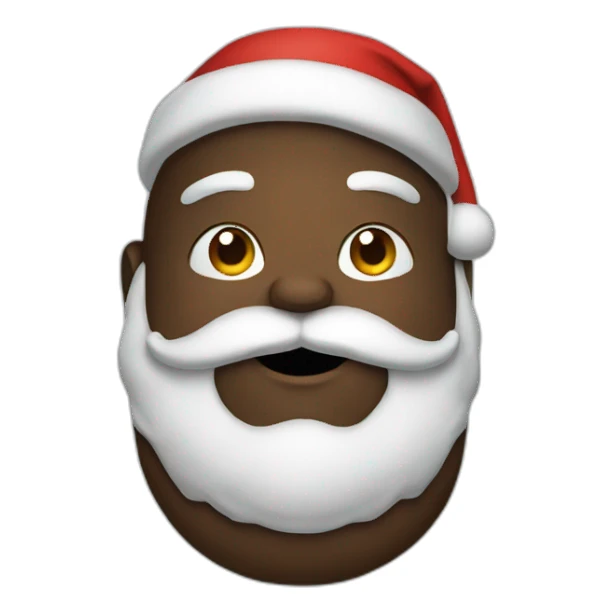 very fat Black Santa sticker