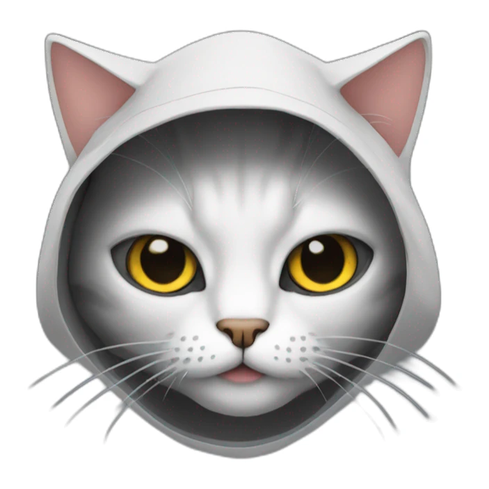 Hacker cat sticker