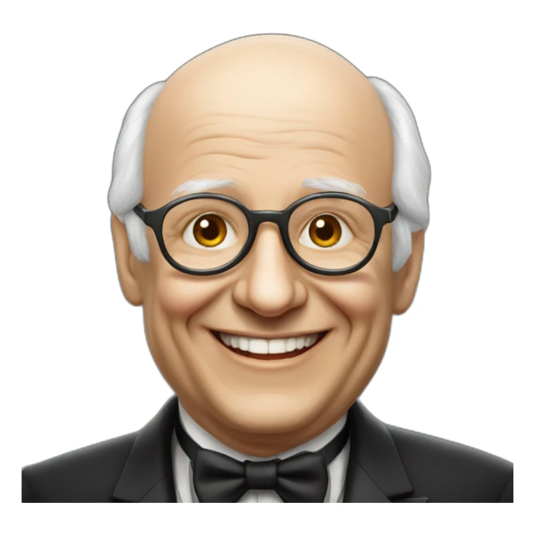 Smiling rostropovich  sticker