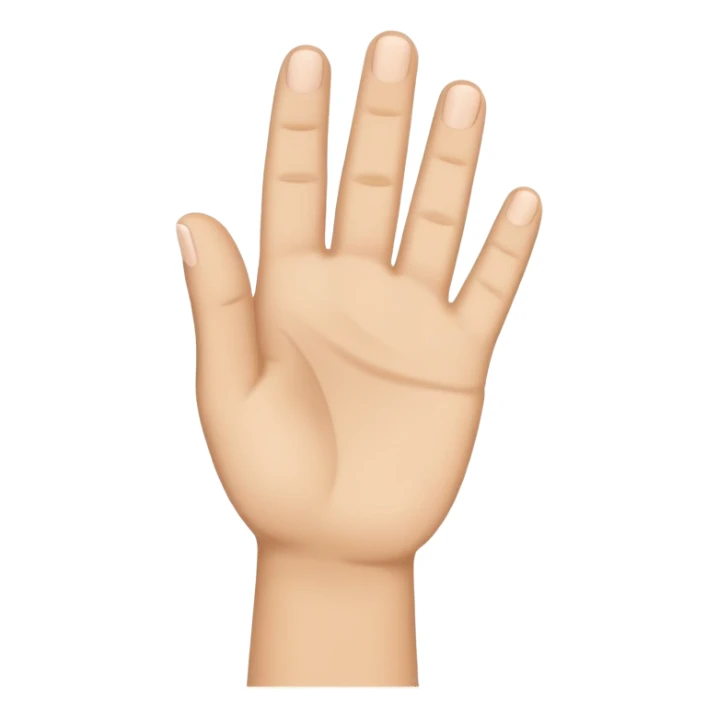 raised hand sticker