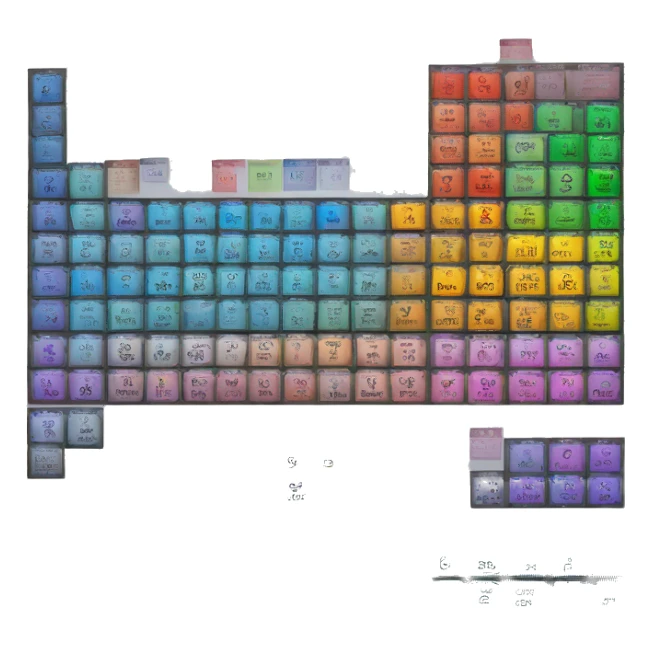 periodic table sticker