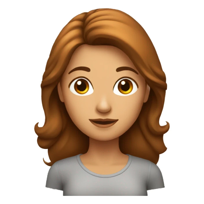 Una mujer enfadada con pelo marron  sticker