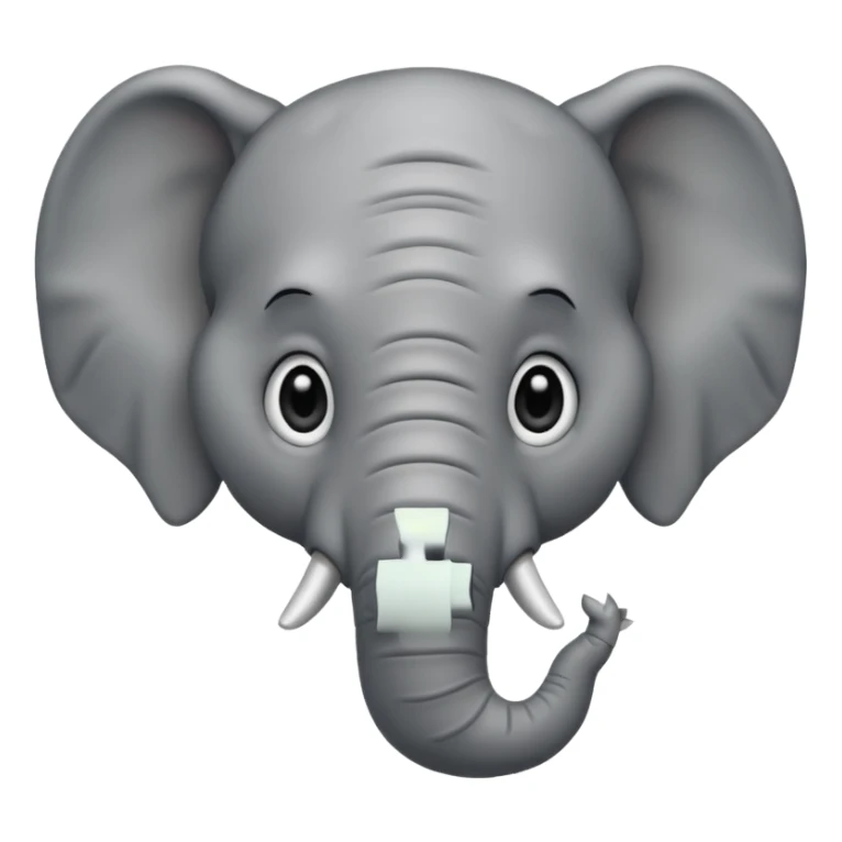 sad elephant sticker