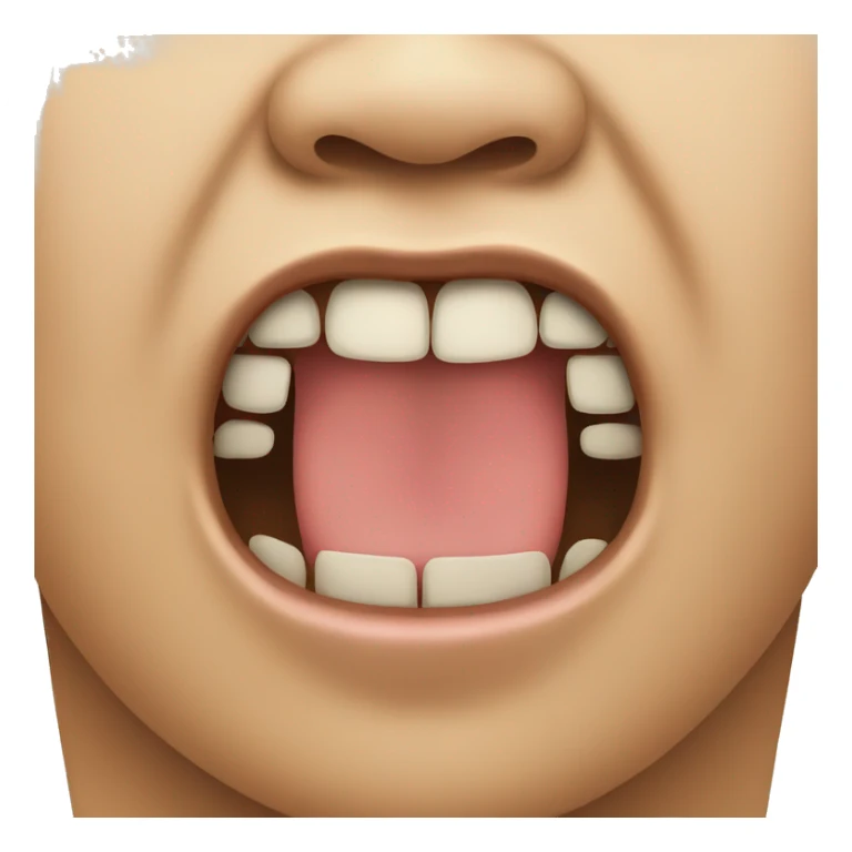 Emoji biting its lip sticker