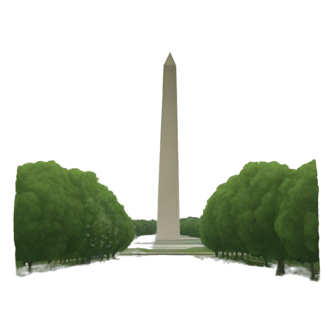Washington monument sticker