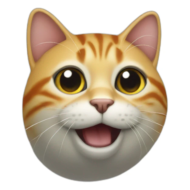 Poisson sur chat sticker