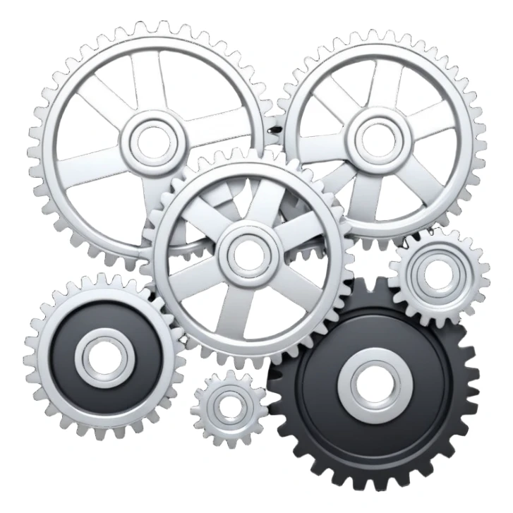 car timing belt with gears sticker