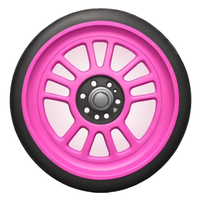 hight pink wheel sticker
