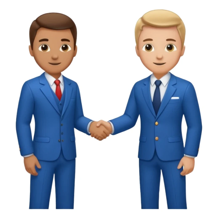 Mechanic and gentleman shaking hands sticker