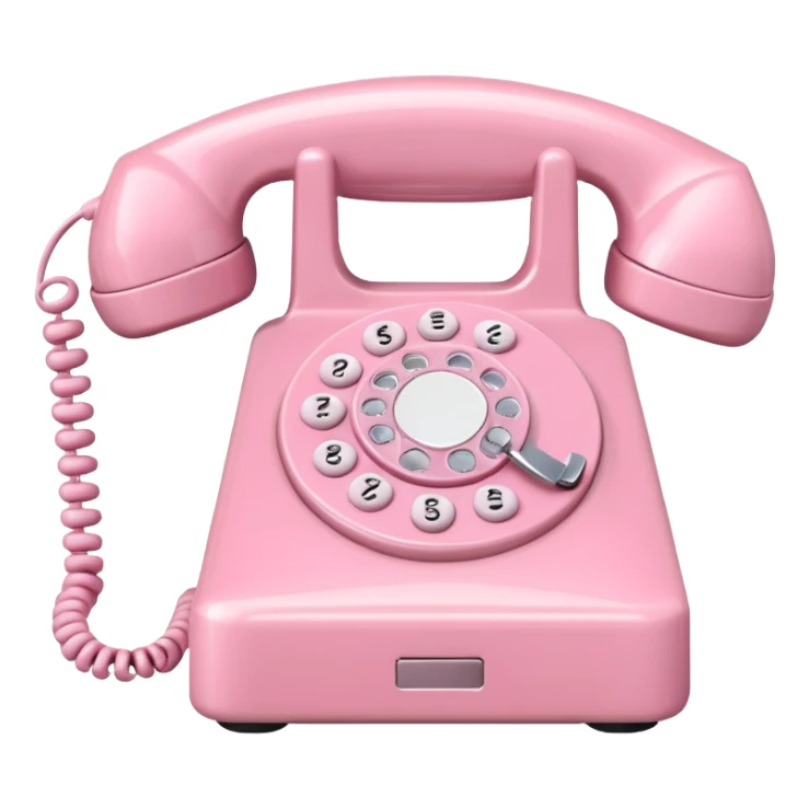 A pastel pink phone sticker