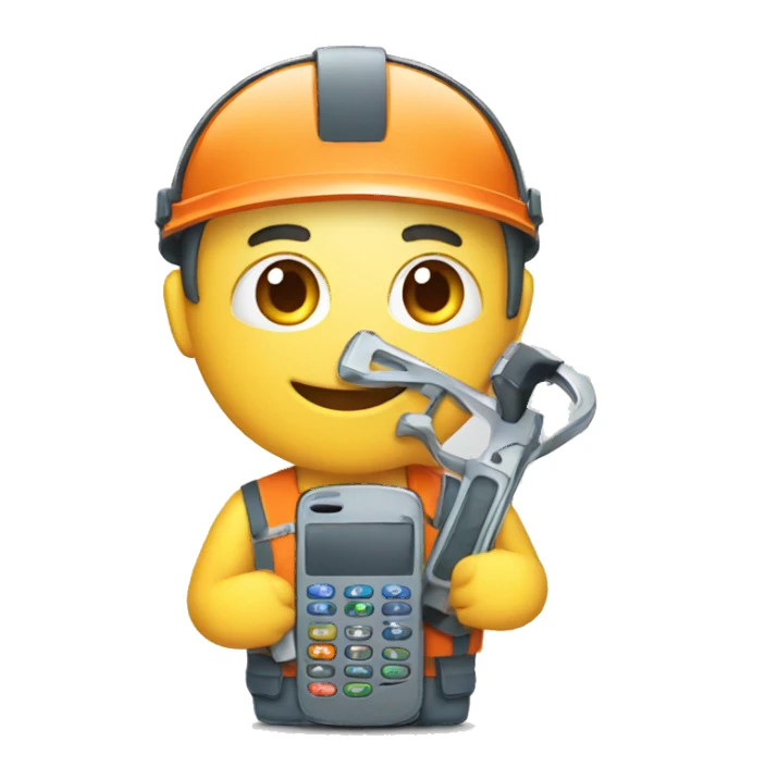 cell phone maintenance sticker