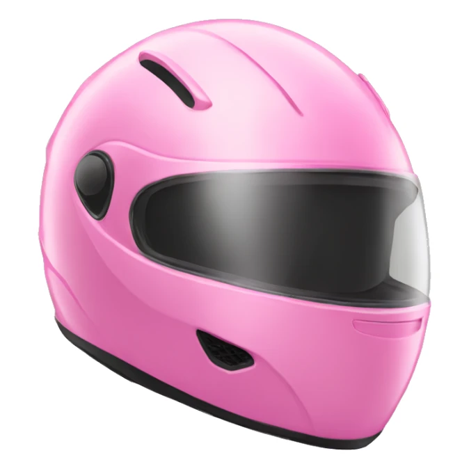 Pink motorcycle helmet sticker