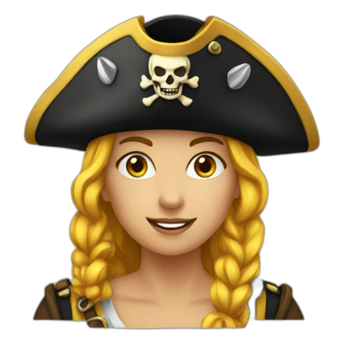femme pirate sticker
