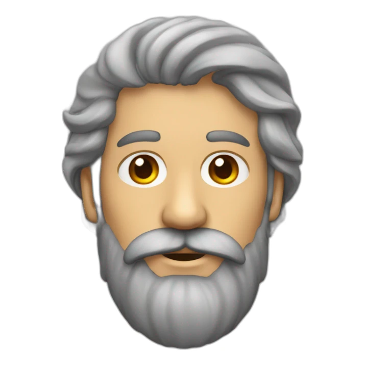 Hombre calvo con barba roja sticker