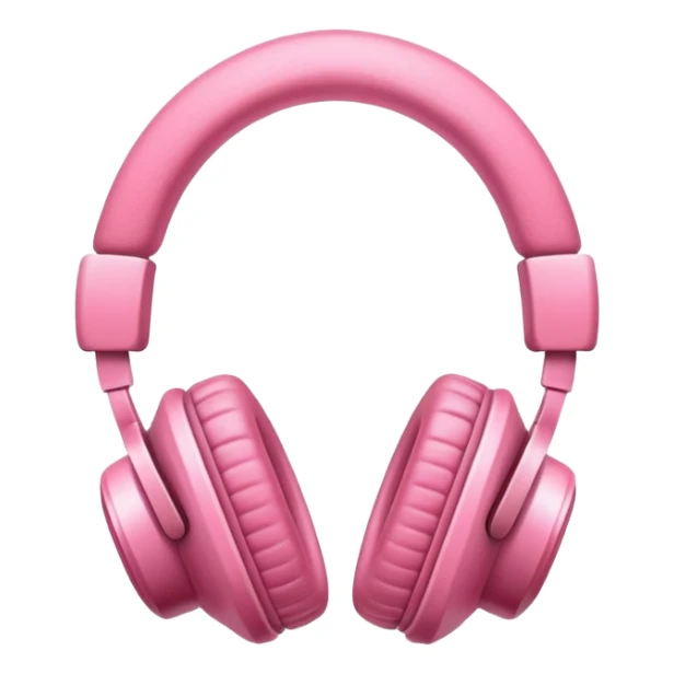 Unos audífonos rosa sticker