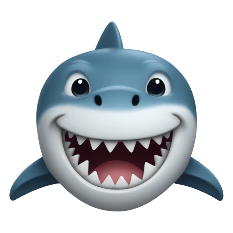 Fluffy shark  sticker