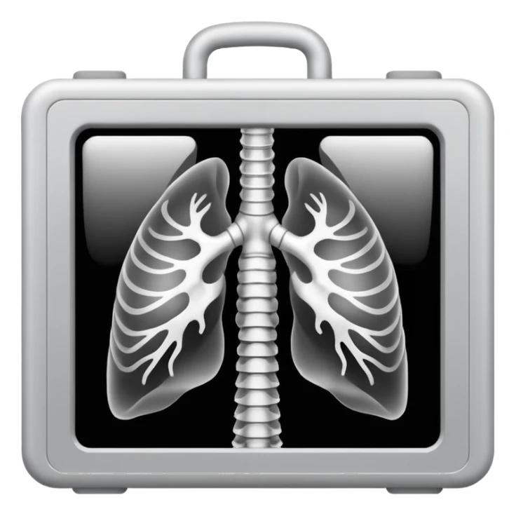 Human Chest X-ray film sticker