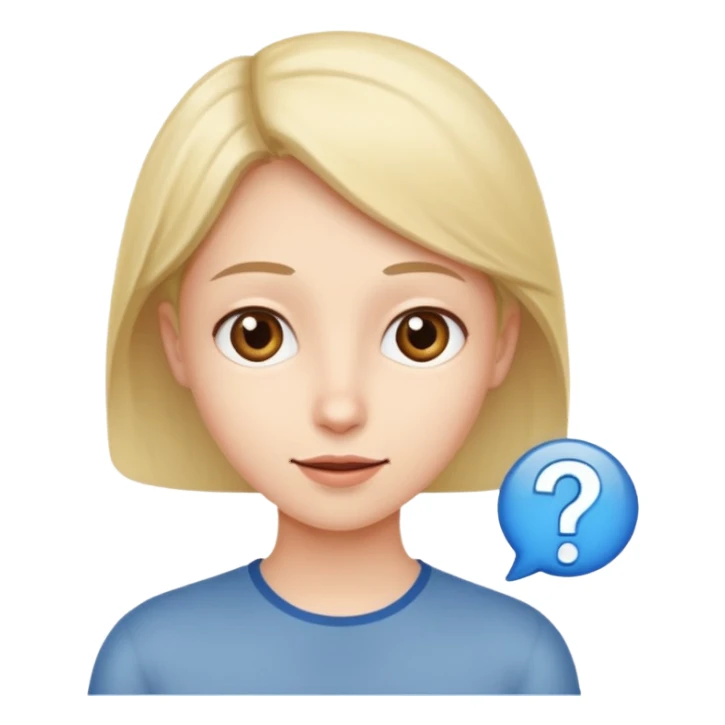 a person asking a question sticker