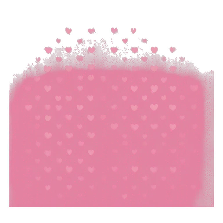 Pink polkadot heart ￼ sticker