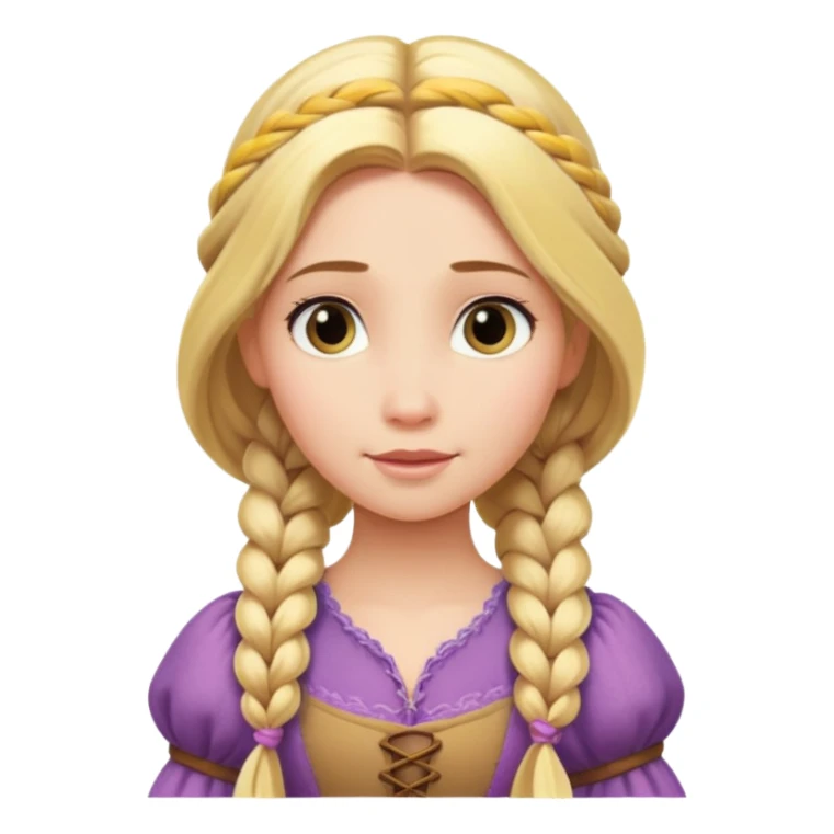 emote rapunzel di kepang  sticker