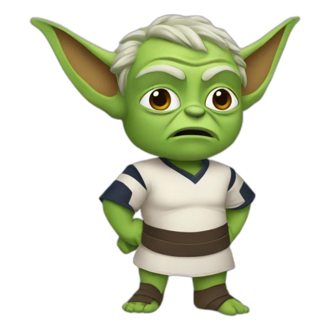 rugby yoda scoring a try sticker