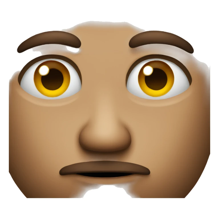 A emoji giving a side eye sticker