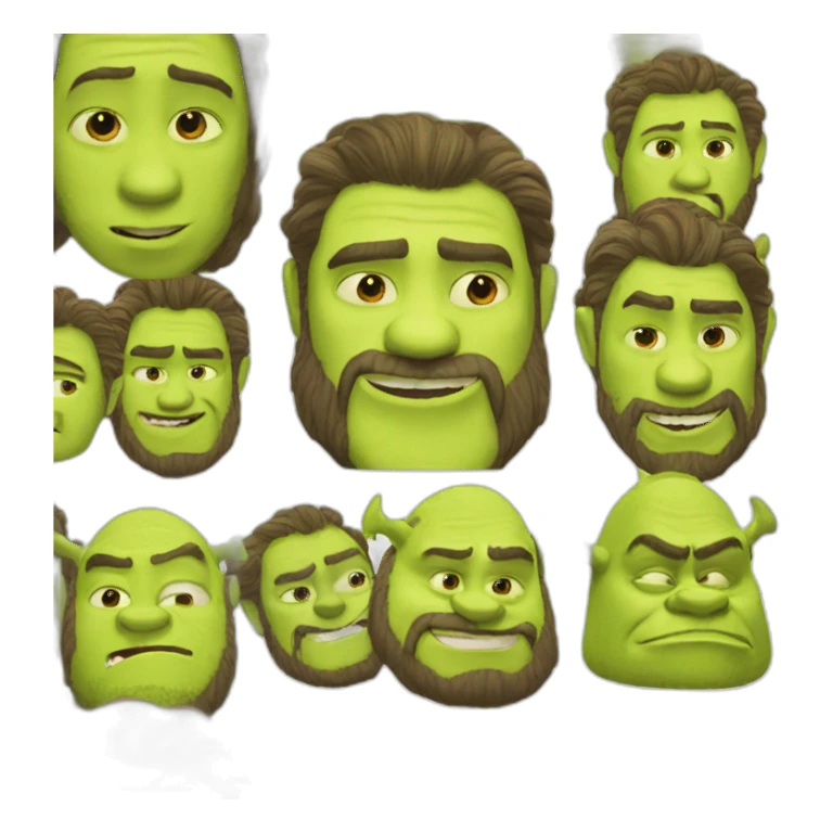 neckbeard shrek sticker